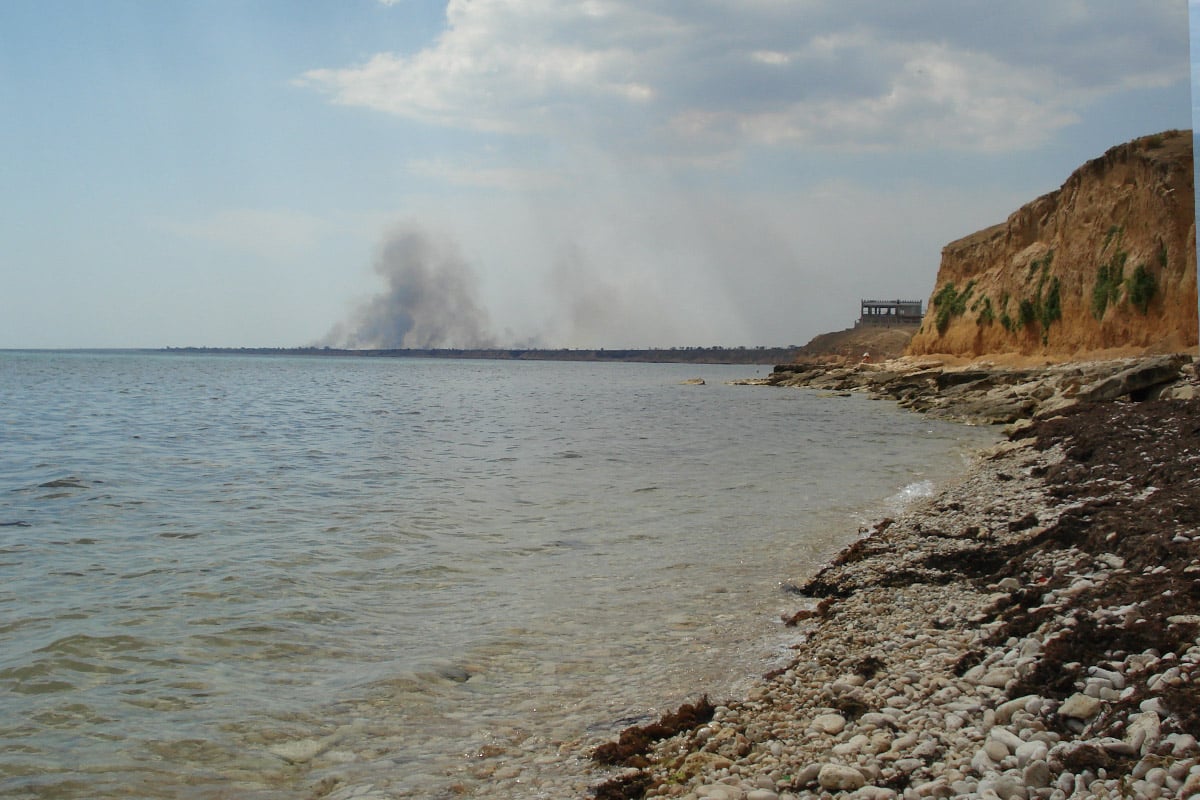 Окуневка крым пляж фото