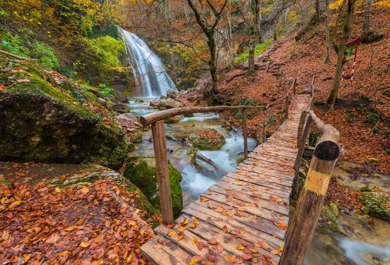 Водопад Джур Джур фото осенью