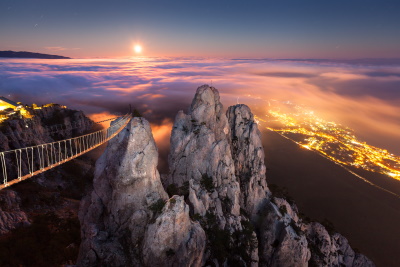 Мост над горой Ай-Петри в Крыму