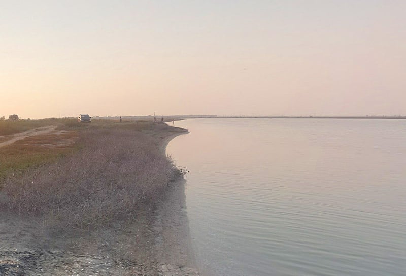 Ойбурское озеро в Крыму