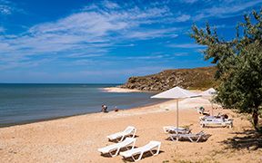 АзовЛенд отель с песчаным пляжем в Крыму